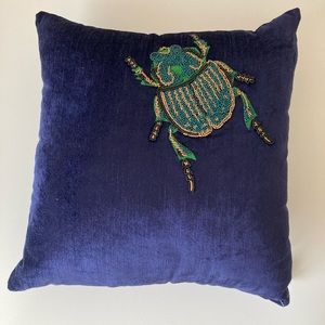 NWT ANTHROPOLOGIE velvet beetle pillow